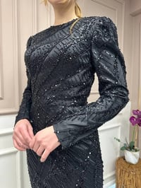 Tiara 261248 Siyah Taşlı Abiye