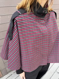 Trenç 3718 Siyah Ekose Desen Bolero