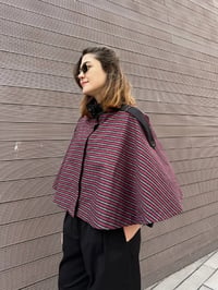 Trenç 3718 Siyah Ekose Desen Bolero