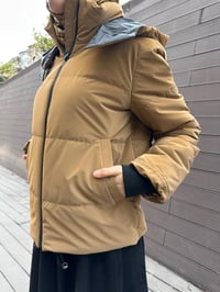 Trenç 5795 Camel Ribanalı Kapitone Mont