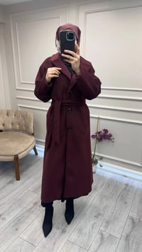 Trenç 5890 Bordo Kaşe Kaban