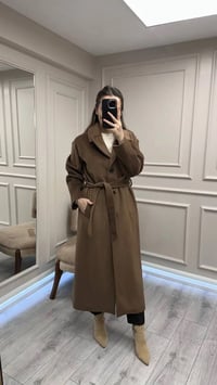 Trenç 5890 Kahve Kaşe Kaban