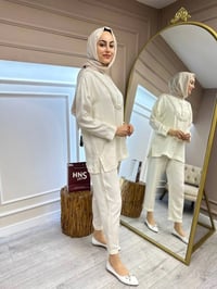 Venöve 24SSTUN0012 Ekru Liestal Takım