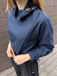 Venöve 25FWELB0004 Lacivert Pred Elbise