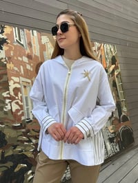 Venöve 25SSCEK0026 Beyaz Celeste Ceket