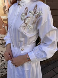 Venöve 25SSELB0021 Beyaz Grace Elbise