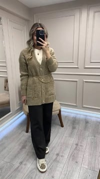 Venöve 26FWHRK0003 Bej Norre Hırka