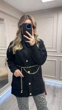 Venöve 26FWHRK0003 Siyah Norre Hırka