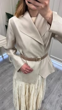 Venöve 26SSCEK0048 Bej Amelia Ceket