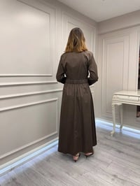 Venöve 26SSELB0001 Kahverengi Cyra Elbise