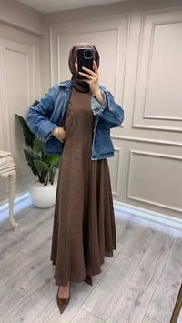 Venöve 26SSELB0025 Kahverengi Reggıe Elbise