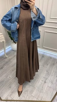 Venöve 26SSELB0025 Kahverengi Reggıe Elbise