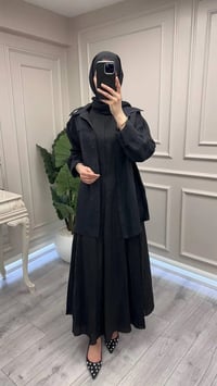Venöve 26SSELB0025 Siyah Reggıe Elbise