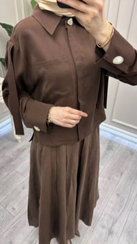 Venöve 26SSGOM0007 Kahverengi Zera Gömlek