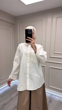 Venöve 26SSGOM0016 Beyaz Paula Gömlek