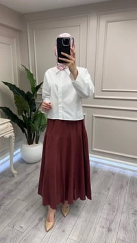 Venöve 26SSGOM0024 Beyaz Irine Gömlek