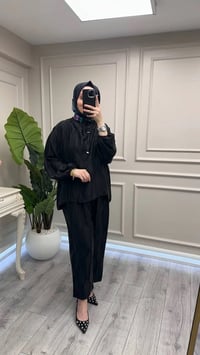 Venöve 26SSTUN0011 Siyah Hoper Takım