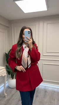 Venöve 27FWCEK0004 Kırmızı Lyla Ceket