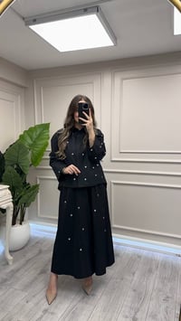 Venöve 27FWGOM0002 Siyah Agnes Takım