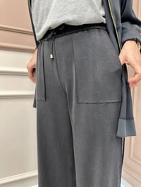 Yusuf Özdemir 1574 Füme Paça Detaylı Pantolon