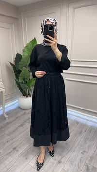 Yusuf Özdemir 1643 Siyah Jakar Brode Etek