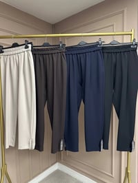 Yusuf Özdemir 25Y1456 Siyah Paçası Taş Detaylı Pantolon