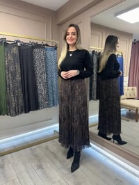 Yusuf Özdemir 25Y1504 Koyu Leopar Etek