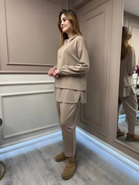Yusuf Özdemir 25Y6002 Camel İpek Penye İkili Takım