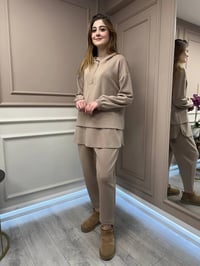 Yusuf Özdemir 25Y6002 Camel İpek Penye İkili Takım