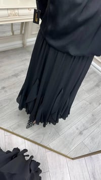 Yusuf Özdemir 26Y1631 Siyah Fırfırlı Etek