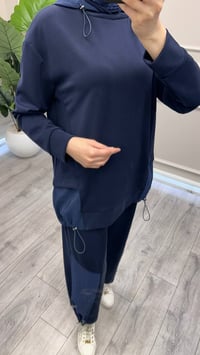 Yusuf Özdemir 6008 Lacivert Paça Detaylı Takım