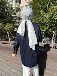 Zeynep Şule 10006 Lacivert Pamuk Fermuarlı Gömlek
