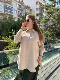 Zeynep Şule 11144 Bej Gömlek