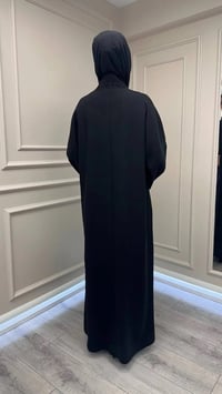 Zigay 1002 Siyah Üçlü Abaya Takım