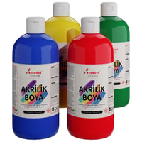 Ana Renkler Akrilik Boya 4'lü Set 4x500gr