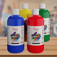 Ana Renkler Akrilik Boya 4'lü Set 4x500gr