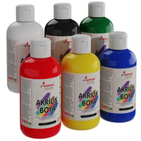 Ana Renkler Akrilik Boya 6'lı Set 6x250gr