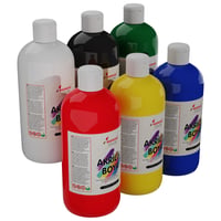 Ana Renkler Akrilik Boya 6'lı Set 6x500gr
