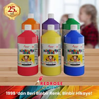 Ara Renkler Parmak Boyası 6'lı Set 6x1000gr