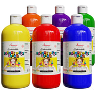 Ara Renkler Parmak Boyası 6'lı Set 6x500gr