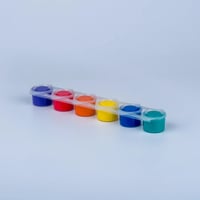 Ara Renkler Parmak ve Yüz Boyası Bağlantılı Palet 6x10ml