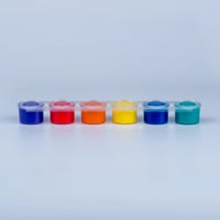Ara Renkler Parmak ve Yüz Boyası Bağlantılı Palet 6x10ml
