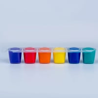Ara Renkler Parmak ve Yüz Boyası Bağlantılı Palet 6x25ml