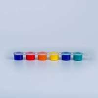 Ara Renkler Parmak ve Yüz Boyası Bağlantılı Palet 6x5ml