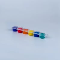 Ara Renkler Parmak ve Yüz Boyası Bağlantılı Palet 6x5ml