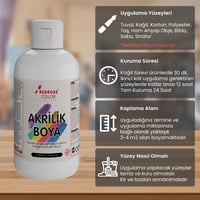 Bordo Akrilik Boya 250gr