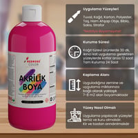 Fuşya Akrilik Boya 500gr