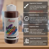 Kahverengi Akrilik Boya 120ml