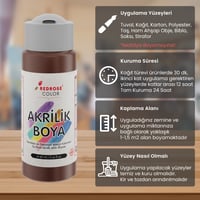 Kahverengi Akrilik Boya 60ml