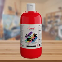 Kırmızı Akrilik Boya 500gr